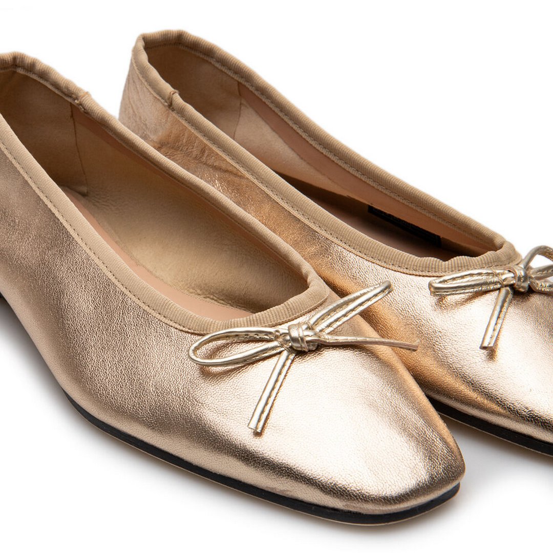 Ballerina Soft Leather Metallic Gold / 41