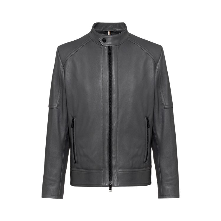 Boss Leather Jacket -Marbon