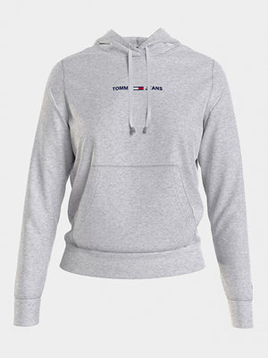Tjw Linear Logo Hood Silver Grey Htr / L