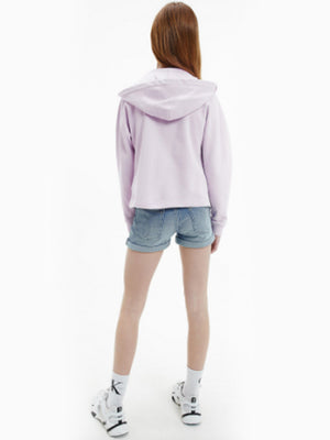 Logo Tape Zip Throug Lavender Pink / 10
