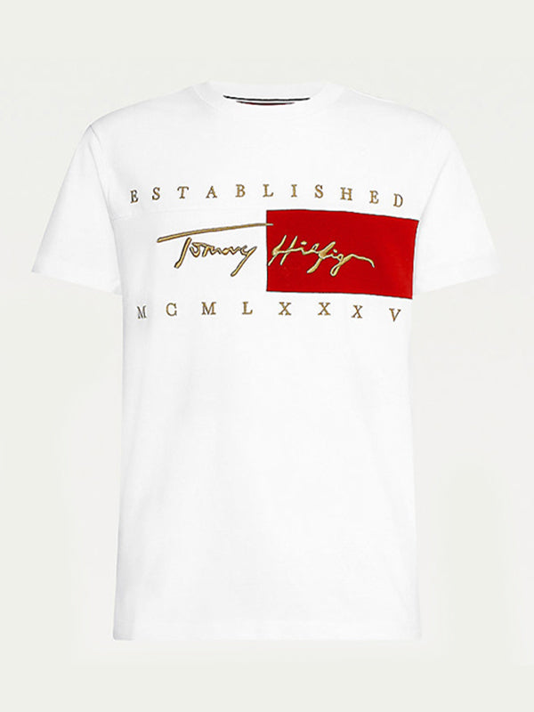 Signature Flag Relax White / L
