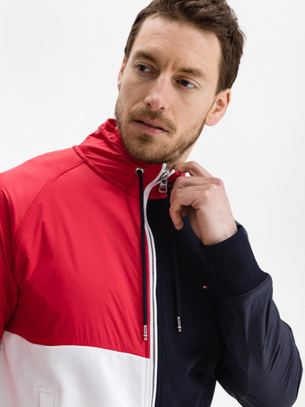 Mix Media Colorblock Desert Sky / Primary Red / White / L