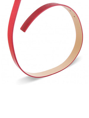 Th Round Buckle Belt Tommy Red / 90