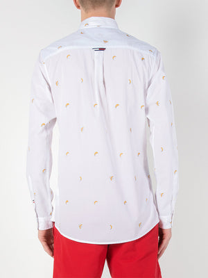 Tjm Novelty Dobby Sh BANANA DOBBY / CLASSIC WHITE / L