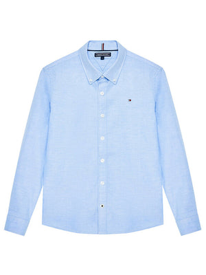 Boys Stretch Oxford Shirt Blue / 10