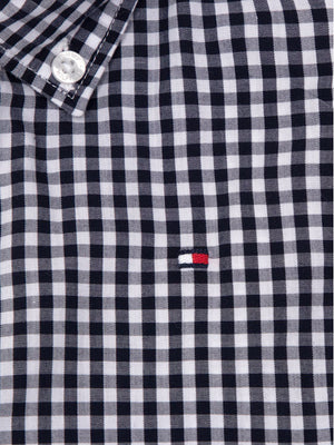 Boys Gingham Shirt L Sky Captain / 10