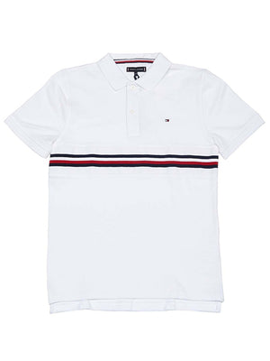 Flag Insert Polo S/S Bright White / 10