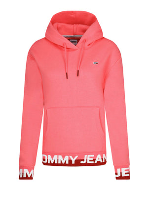 Tjw Branded Hem Hoodie Glamour Pink / L