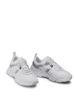 Technical Chunky Tommy Sneaker White/Silver / 36