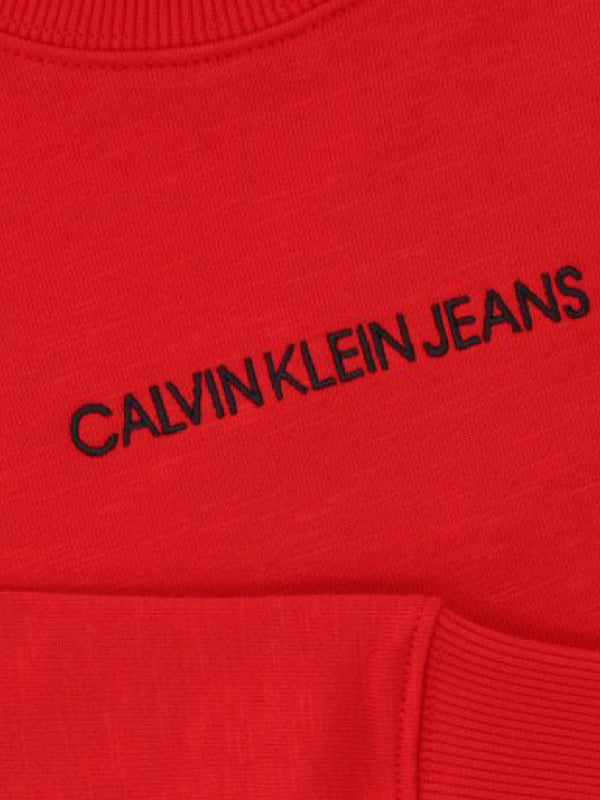 Embroidered Logo Sweatshirt Fierce Red / 10