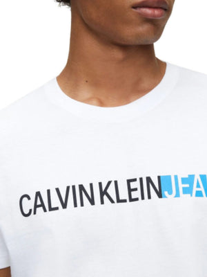 Stripe Institutional Logo Tee Bright White / L