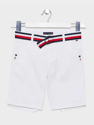 Essential Belted Chino Shorts White 658-170 / 10