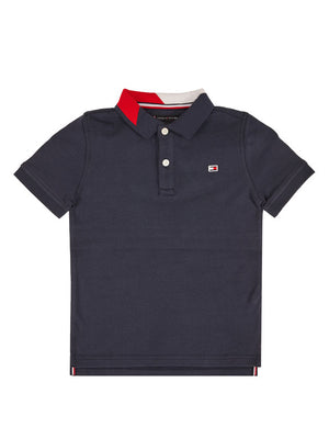 Intarsia Collar Polo S/S Twilight Navy 654-860 / 10