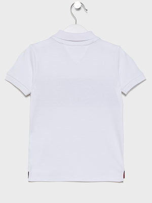 Th Intarsia Chest Polo S/S White / 10