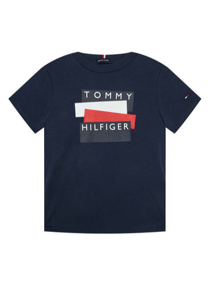 Tommy Hilfiger Sticker Tee S/S Twilight Navy / 10