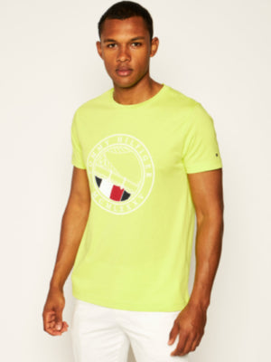 Round Naval Tee LEMON LIME / L
