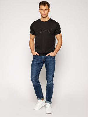 2 Mb Tristar Print Tee Black / L
