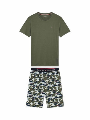 Cn Ss Short Woven Set Print GRAPELEAF/GRAPELEAF / XL