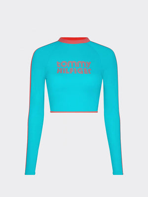 Cropped Rashguard Calypso Green / L