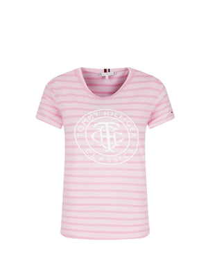 Th Cool Ess Relaxed Graphic Tee BRETON STP /  FROSTED PINK / L