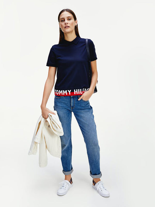 Khloe Pq Polo Ss DESERT SKY / L