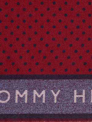 Tommy Selvedge Scarf Cabernet / Tommy Navy / OS