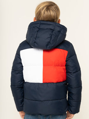 Padded Flag Jacket Black Iris / 10