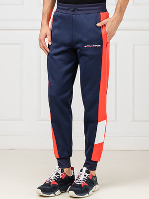 Blocked Fleece Pant Cuffed Hibiscus / XL