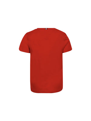 Essential Logo Tee S Deep Crimson / 10