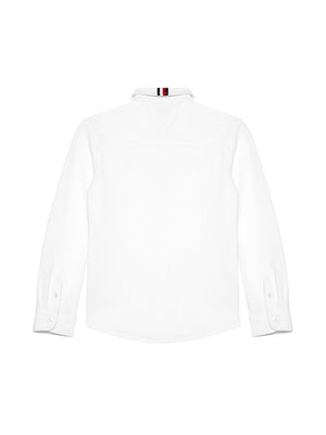 Stretch Pique Shirt White / 10
