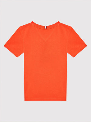 Essential Logo Tee S Daring Scarlet / 10