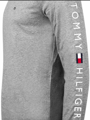 Tommy Logo Long Slee Medium Grey Heather / L