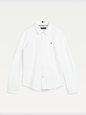 Pique Shirt L/S White / 10