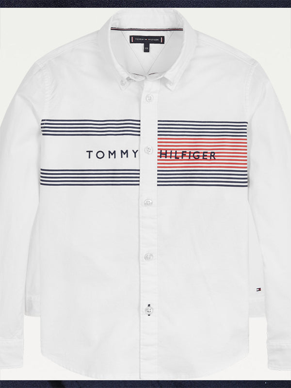 Th Detail Oxford L/S White / 10