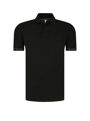 Logo Jacquard Polo Ck Black / L