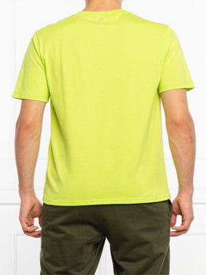 Pw - S/S T-Shirt Acid Lime/ Stone Grey / L