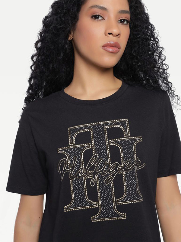 Regular Th Crystal C Black / L