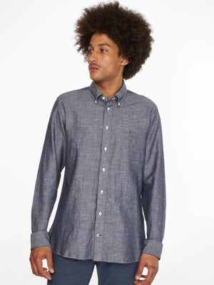 Cotton Linen Dobby R Desert Sky / L