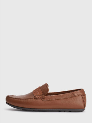 Printed Hilfiger  Leather Driver Winter Cognac / 42