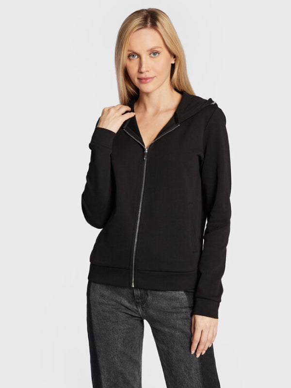 Micro Logo Ess Zip Hoodie Ck Black / L