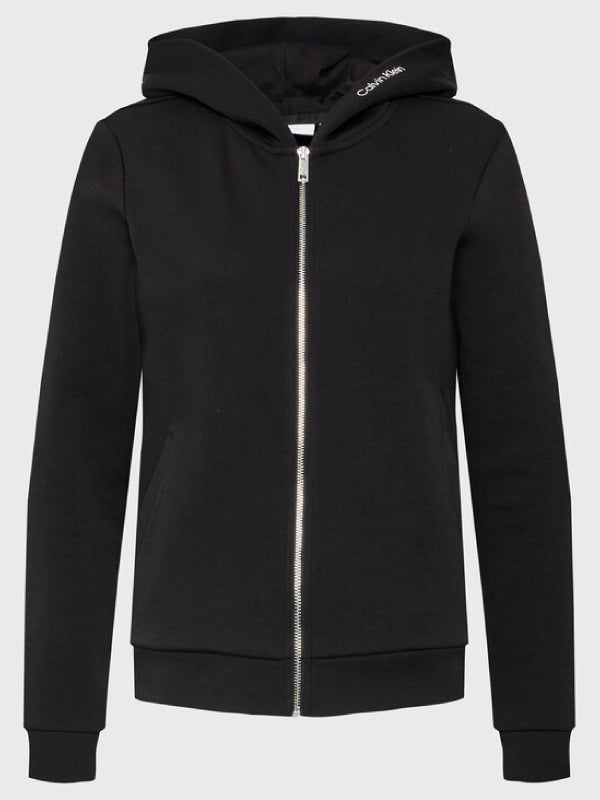 Micro Logo Ess Zip Hoodie Ck Black / L