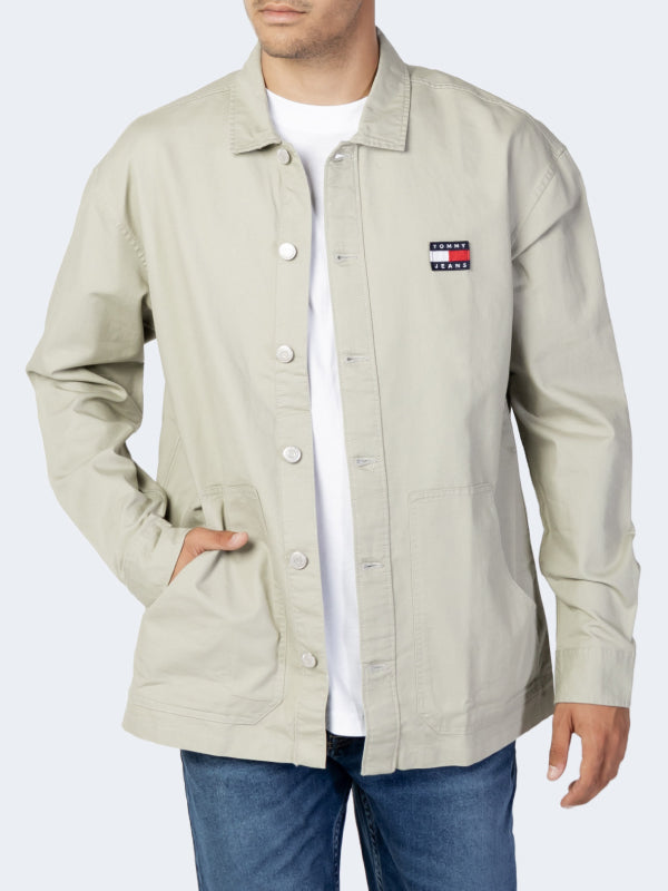 Tjm Twisted Flag Overshirt Stony Beige / L