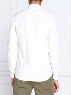 Stretch Poplin Slim Shirt Bright White / L